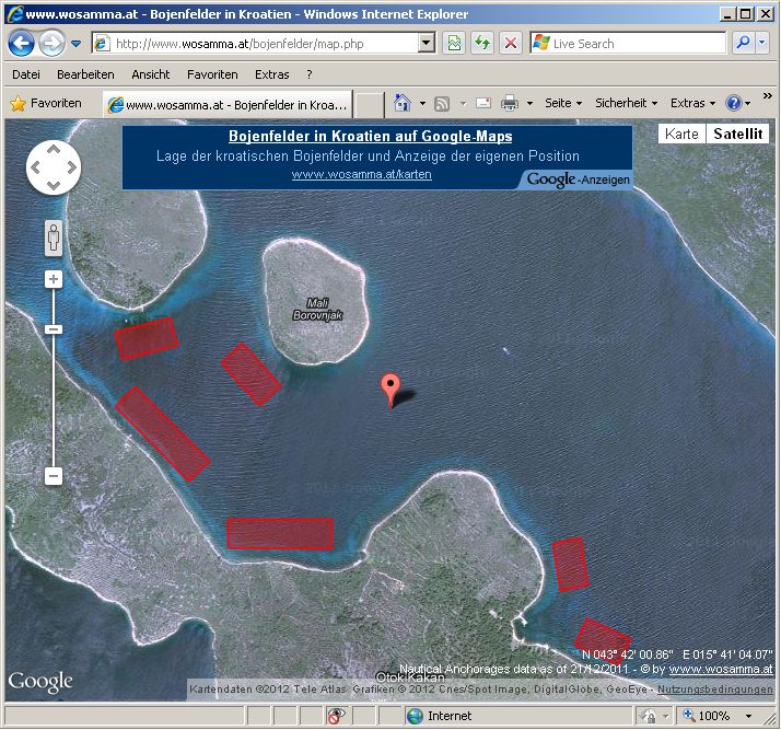 Nautical Anchorages in Explorer